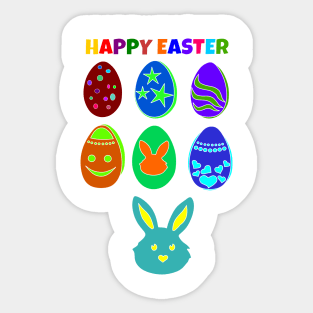 Happy Easter | Easter eggs | Easter bunny Sticker